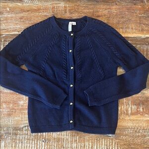 Janie and Jack Classic Navy Cardigan